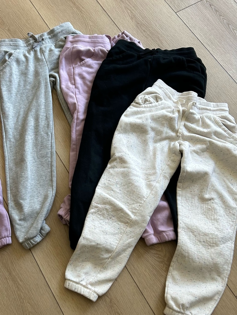 Kids Neutral & Black Sweatpants 4-Pack - Comfortable Everyday Bottoms